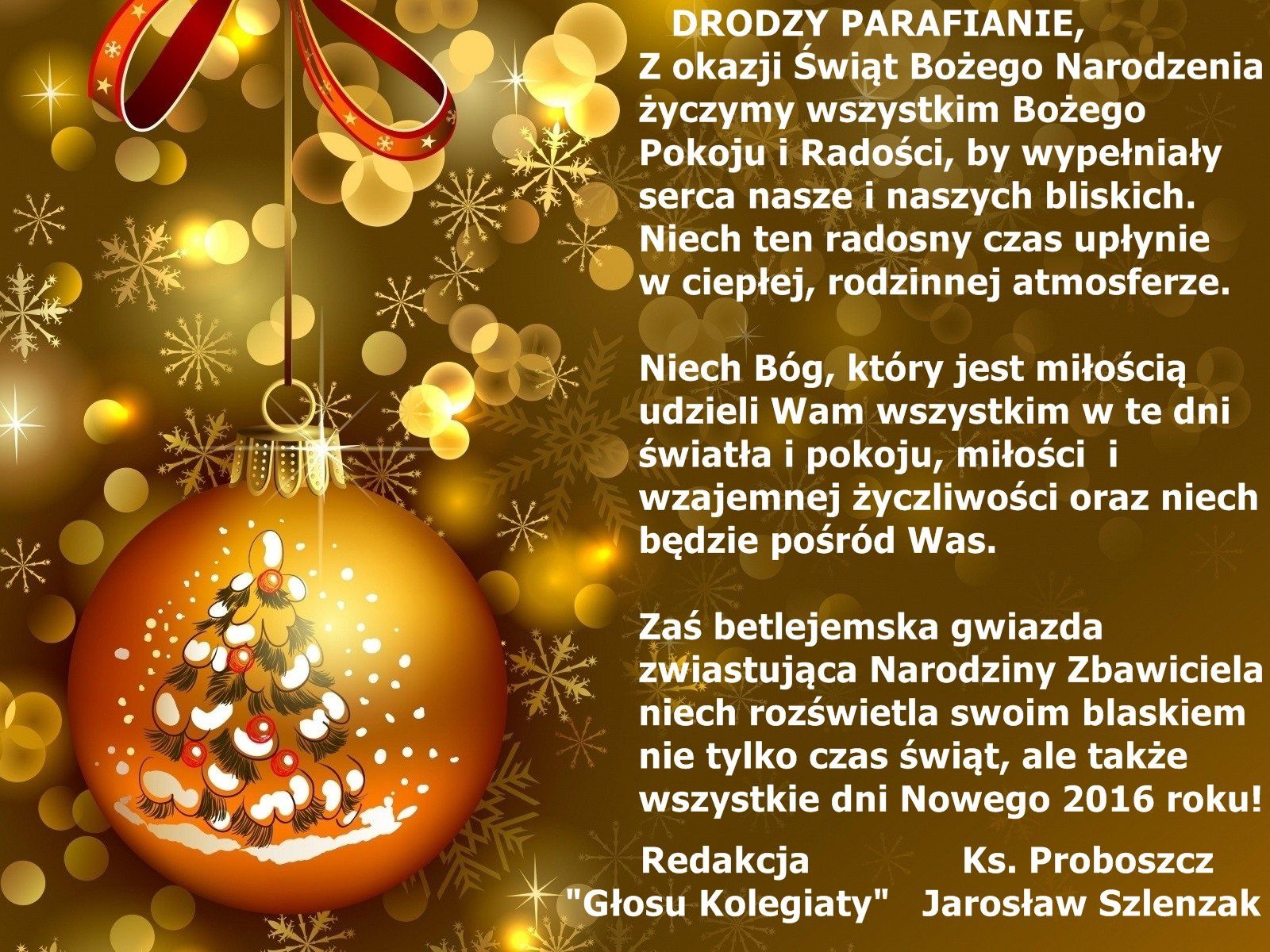 Życzenia Świąteczne