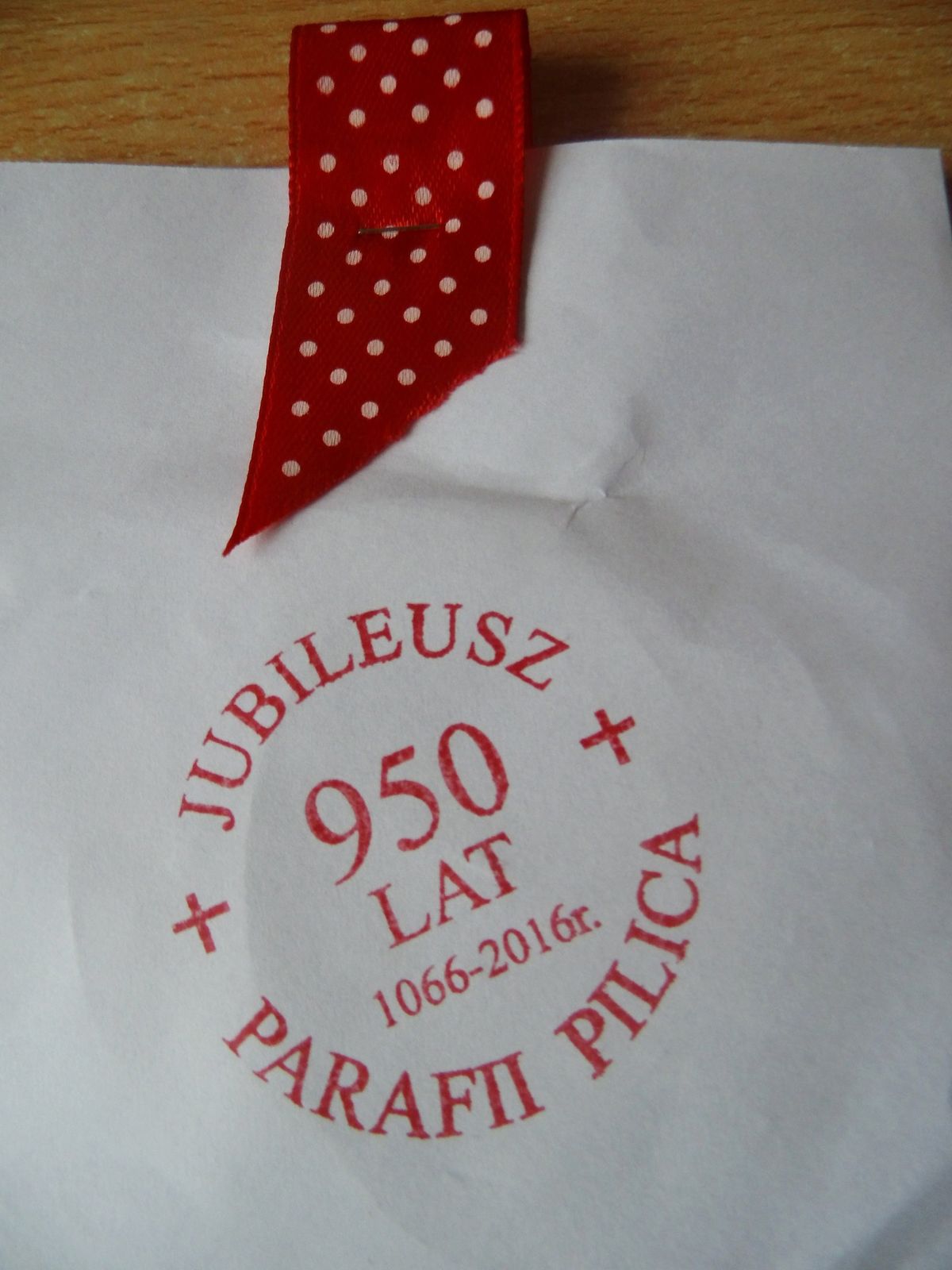 Medal z okazji 950-lecia istanienia Naszej Parafii