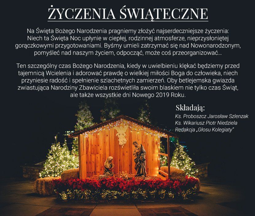 Życzenia Bożonarodzeniowe 2018