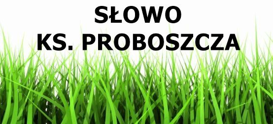 Słowo ks. Proboszcza