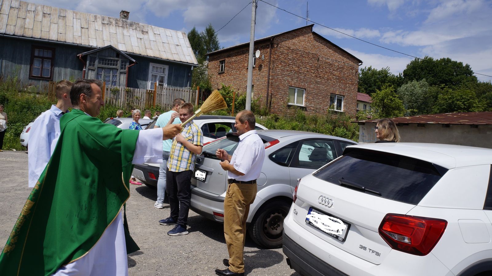 Poświęcenie pojazdów i 40 lat sztandaru kierowców w Pilicy